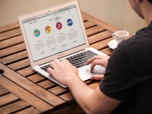 a website with updated content