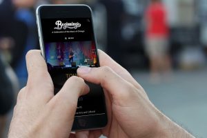 Tours page on iPhone from website redesign for Beginnings Chicago Tribute Band