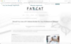 DIY builders typically force display of their icon in the browser, header, footer, or search results