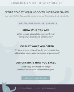 Fat Cat Design logo design - 3 tips to get your logo to increase sales