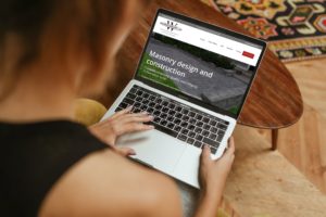 Fat Cat Design website design for Wagner Masonry, LLC