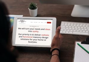 Fat Cat Design website design for Wagner Masonry, LLC
