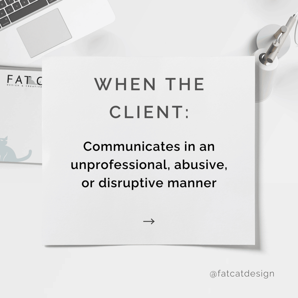 Fat Cat Design - When to let go of toxic clients