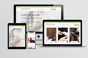 Fat Cat Design Website Design for Harlow's Hair Design