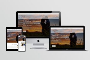 Fat Cat Design website design for romance author Kathleen Pendoley