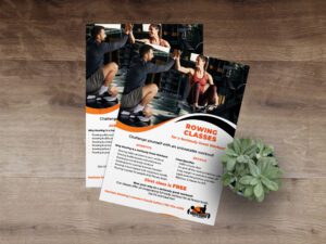 promotional flyer for Horizon Rowing