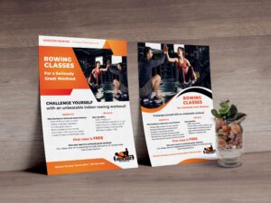 promotional flyer for Horizon Rowing