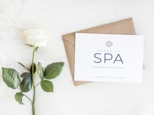 Fat Cat Design logo design, branding design, and cards for Serenity Spa