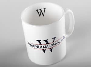 Logo Design and Logomark Design by Fat Cat Design for Wagner Masonry, LLC