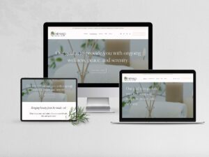 web design for Emerald Skincare and Spa