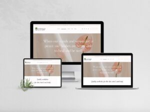 web design for Emerald Skincare and Spa