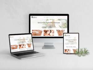 web design for Emerald Skincare and Spa