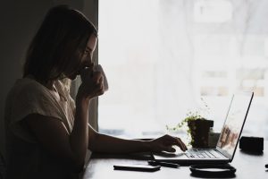 Businesswoman Working on Laptop